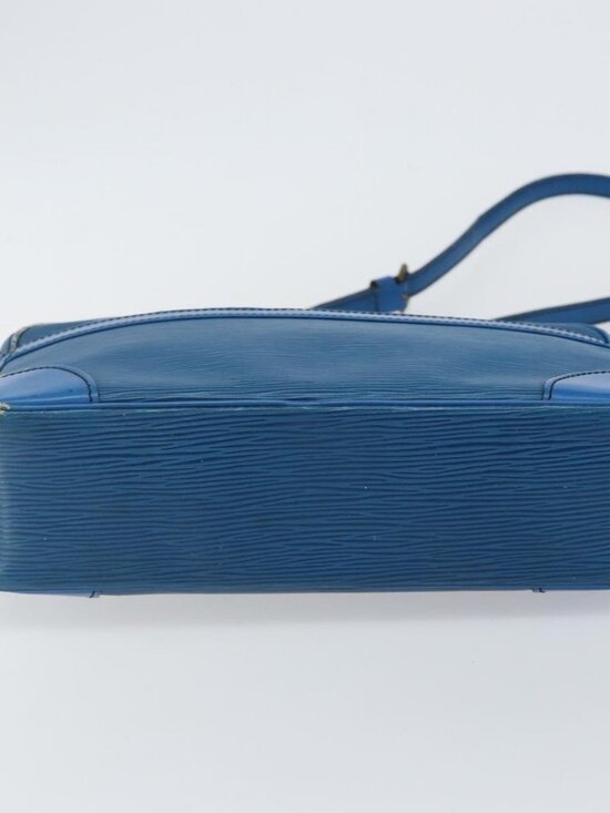 Authentic LOUIS VUITTON Epi Trocadero 27 Shoulder Bag Blue M52315 LV - Picture 16 of 16